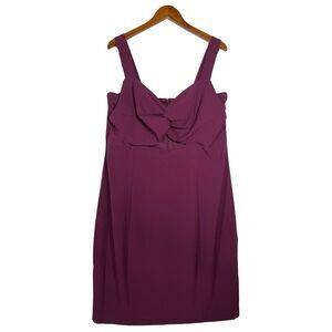 NWT Lane Bryant Bodycon Dress Sleeveless Aubergine Peek A Boo Cut Out 18